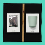 The Probe tactile accessory is square with black veltex covering that tactile symbols can be attached to.