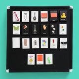 The Wall board tactile accessory covered with navy blue or black Veltex material with PVC lining.