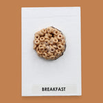The Breakfast Cereal Box symbol has a small cereal box is embedded in the center of the card, with the option to customize the card using a with white backing for increased contrast. The color of the box may vary. Labeled "Cereal" in black font at the bottom of symbol on white backing. 