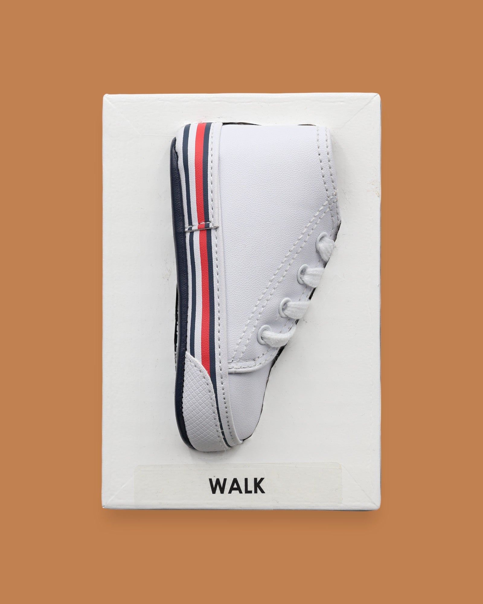 The Walk symbol features a toddler size sneaker embedded in the center. Labeled "Walk" in black font on black backing. The background of the symbol is black. 
